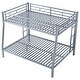 preview thumbnail 6 of 5, Full XL over Queen Metal Bunk Bed with Ladder and Guardrails
