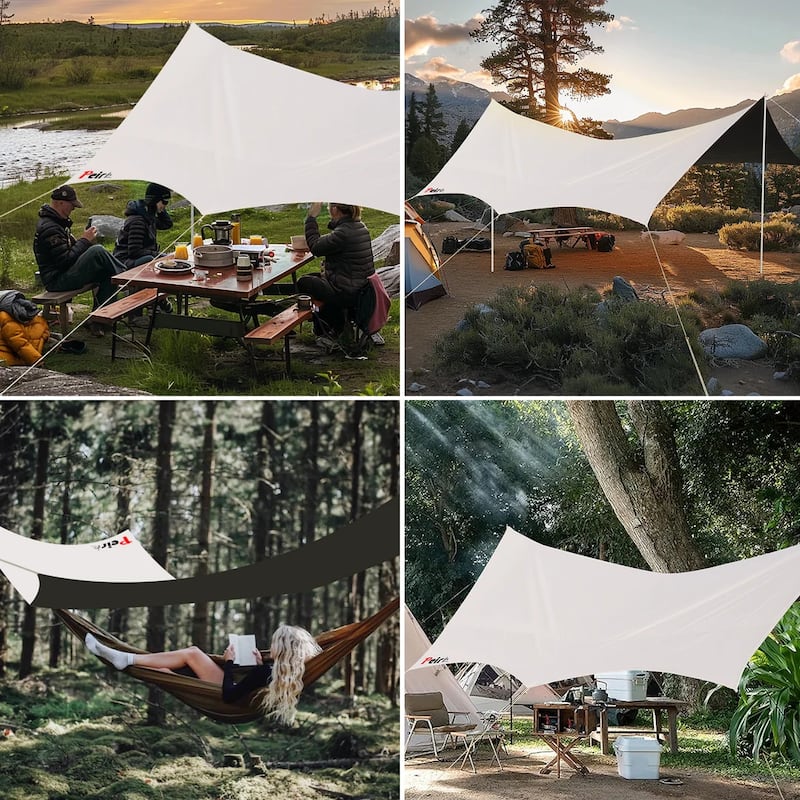 Camping Tent Tarp Waterproof Sun Shade Canopy
