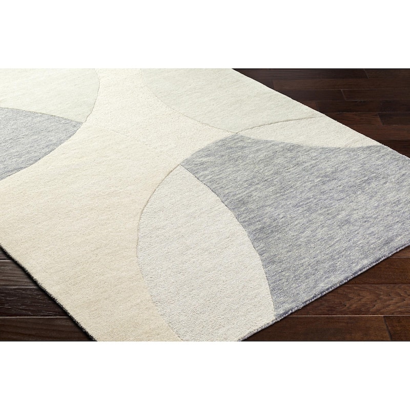 Mandia Handmade Modern Wool Area Rug