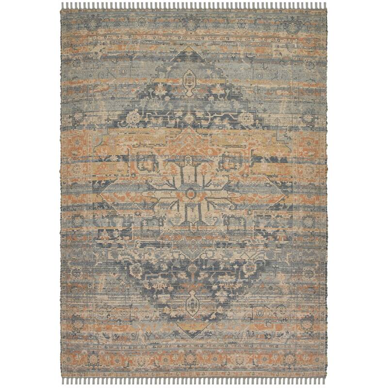 HomeRoots Oriental Transitional Rectangle Area Rug