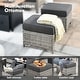 preview thumbnail 39 of 71, OVIOS 10-piece Patio Wicker Swivel Rocking Chair Set With Fire Pit
