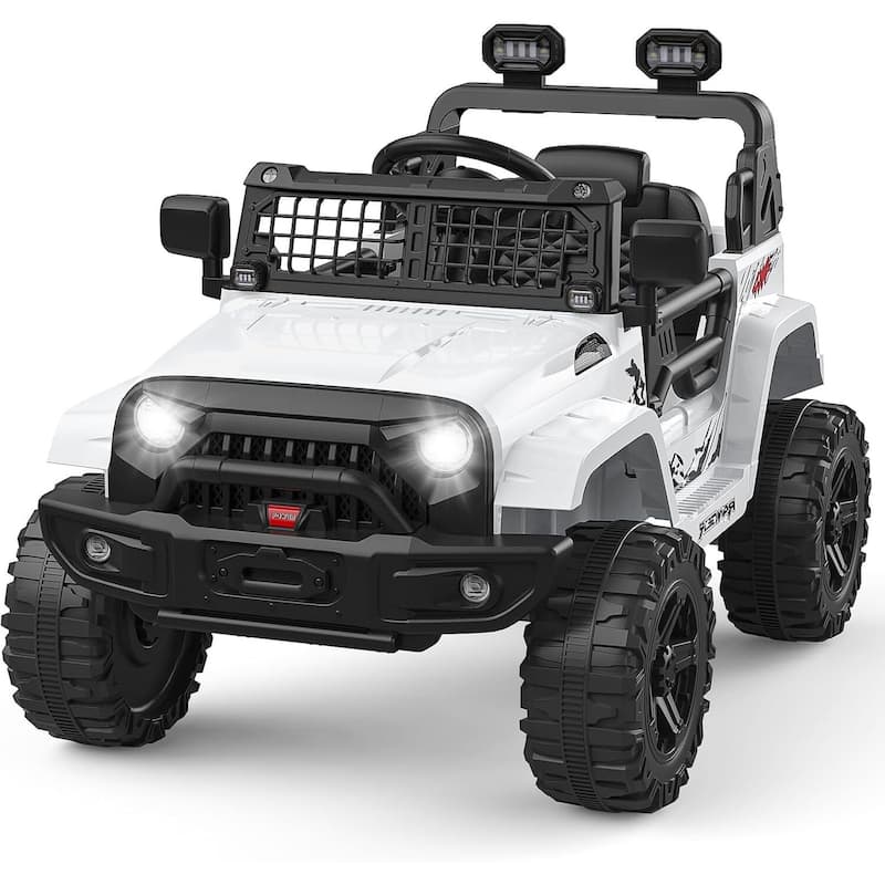 12V Electric Ride Car - White