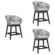 preview thumbnail 62 of 69, Tutti Frutti Solid Eucalyptus Wood and Rope Outdoor Patio Counter or Bar Height Barstool