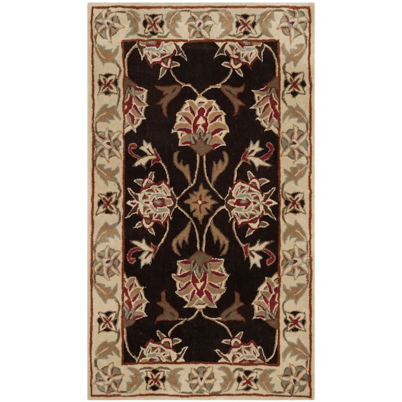 SAFAVIEH Handmade Total Performance Axania Oriental Rug - 3' x 5' - Brown/Ivory