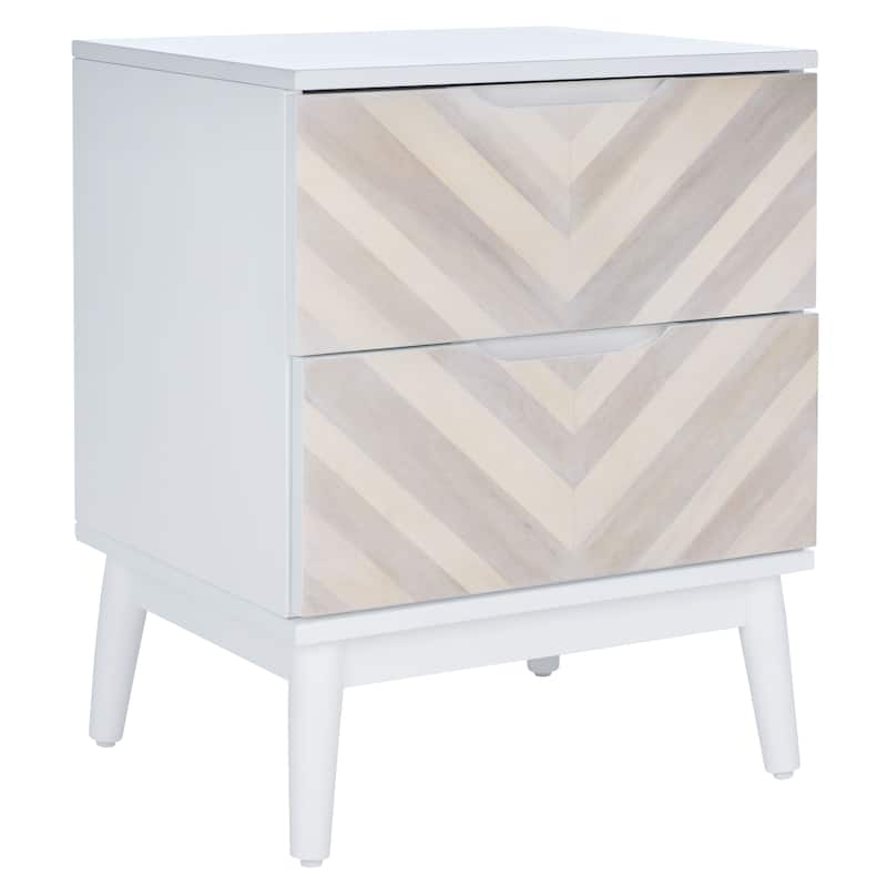 SAFAVIEH Cydney 2-Drawer Patterned Nightstand