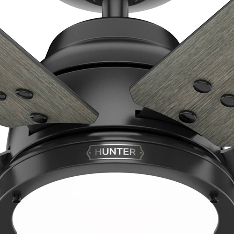 Hunter Wi-Fi Gravity Windmill Ceiling Fan w/LED Light Kit and Handheld Remote - Rustic, Transitional - SMART FAN! ENERGY STAR!