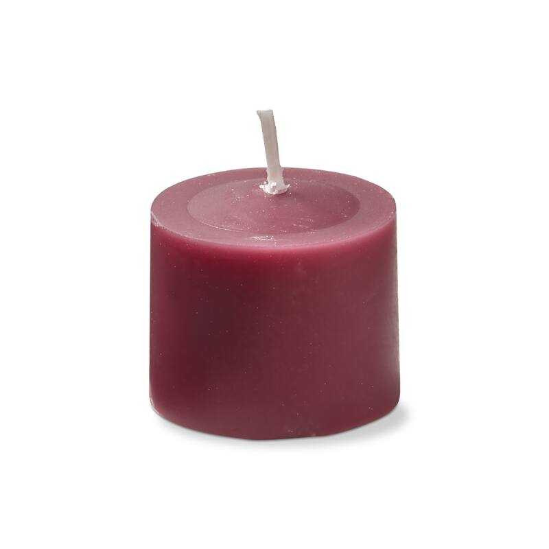 Color Studio Votive Candles Set Of 12 Wine Smokeless Paraffin Wax, Burn Time 5 Hrs.