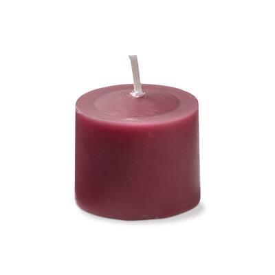 Color Studio Votive Candles Set Of 12 Wine Smokeless Paraffin Wax, Burn Time 5 Hrs.