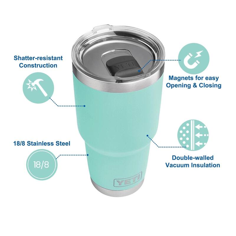 YETI Rambler 30oz Stainless Steel Vacuum Insulated Tumbler w/MagSlider