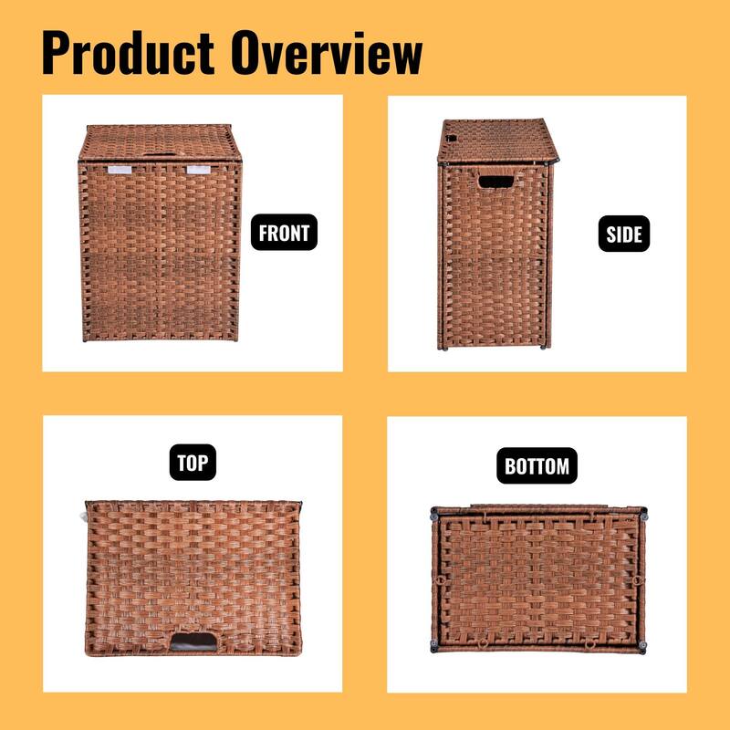 GDFStudio - Ethan Monroe Laundry Hamper Set - Versatile and Stylish Storage Solution
