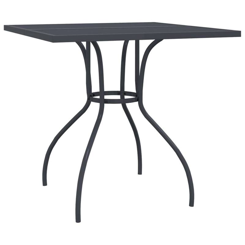 vidaXL Garden Dining Set Anthracite Steel