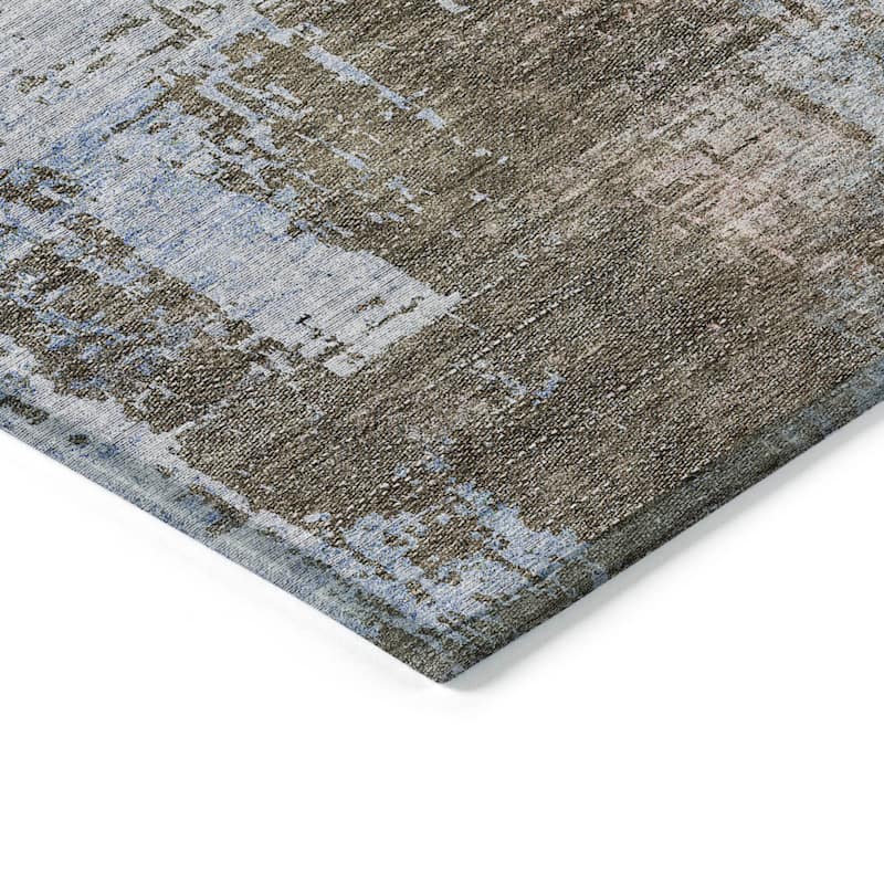 Machine Washable Indoor/ Outdoor Chantille Modern Ombre Rug