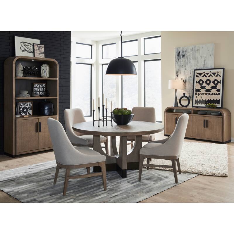 Magnussen Home Tristan Swiss Coffee 60" Round Dining Table - 60''W x 60''D x 30''H