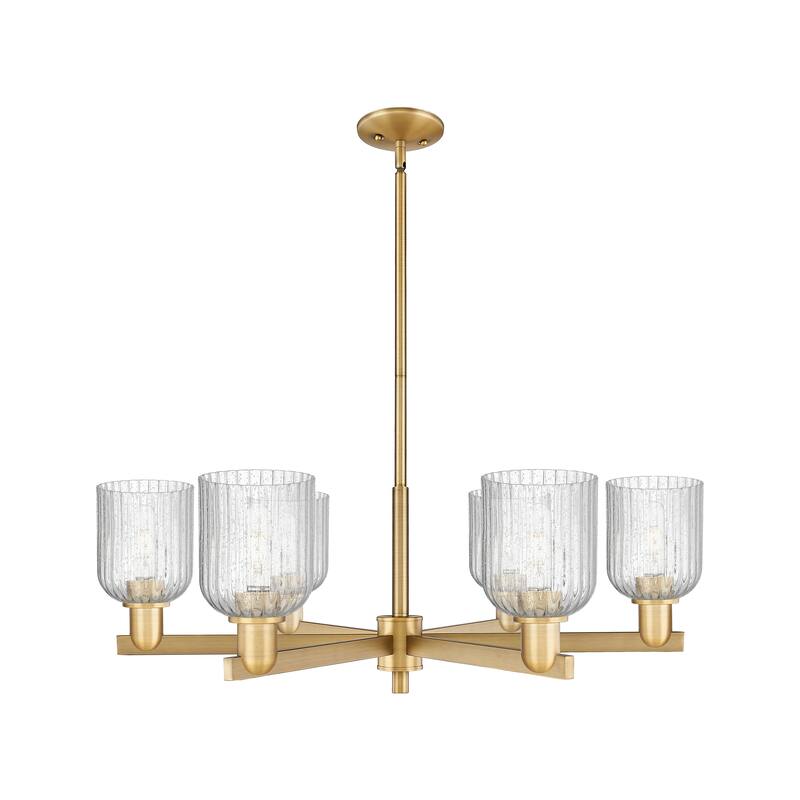 Innovations LightingDowntown Urban - Bridal Veil - 6 Light 35" Stem Hung Chandelier