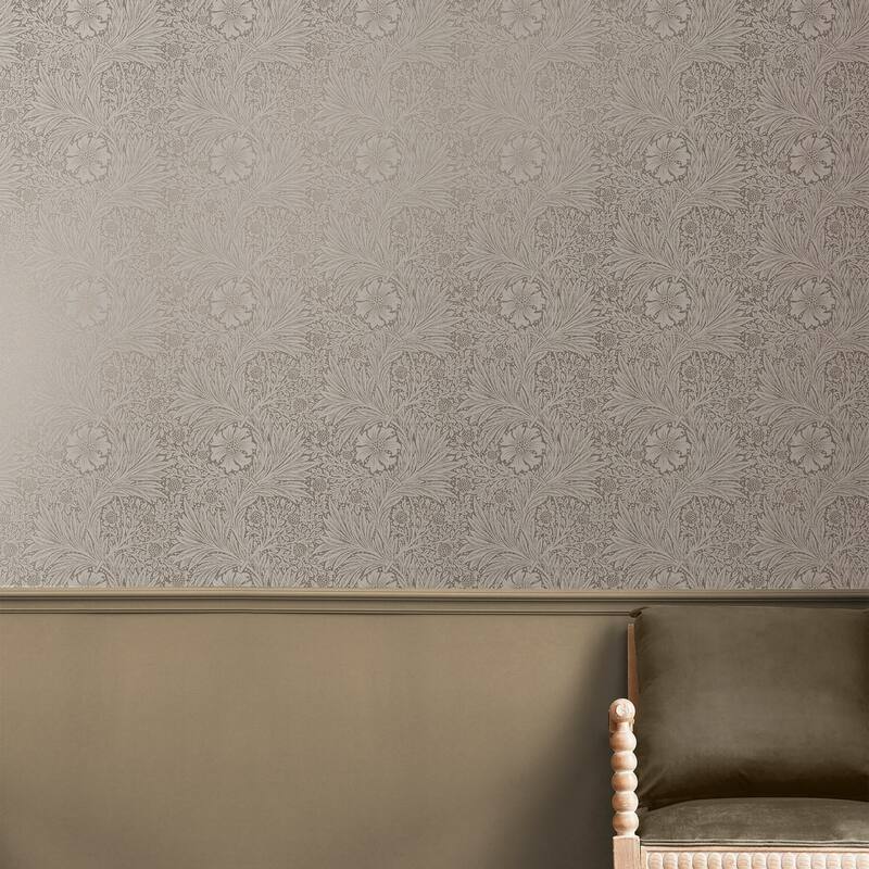 William Morris Marigold Fibrous Neutral Wallpaper
