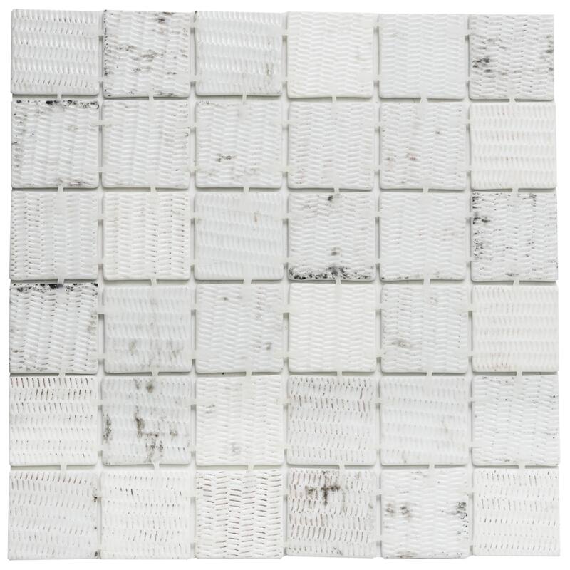 The Tile Life Eterna Square 12x12 Grey Glass Floor & Wall Tile