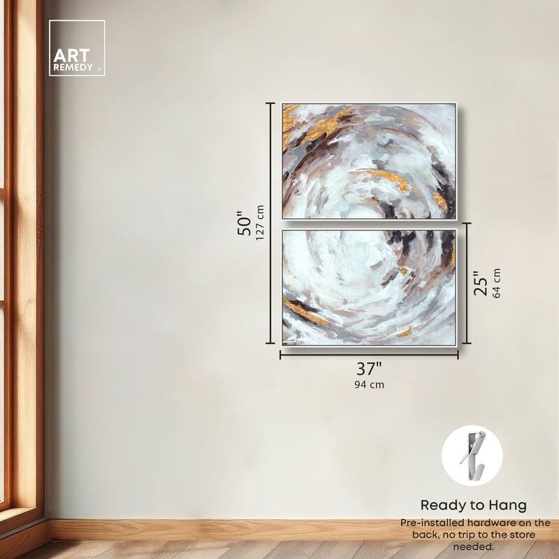 Cyclone Art Canvas Set of 2 by Art Remedy