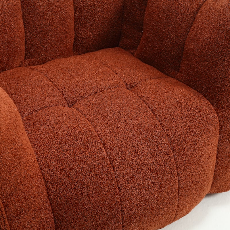 Soft Bean Bag Lazy Sofa with Footstool for Living Room and Bedroom