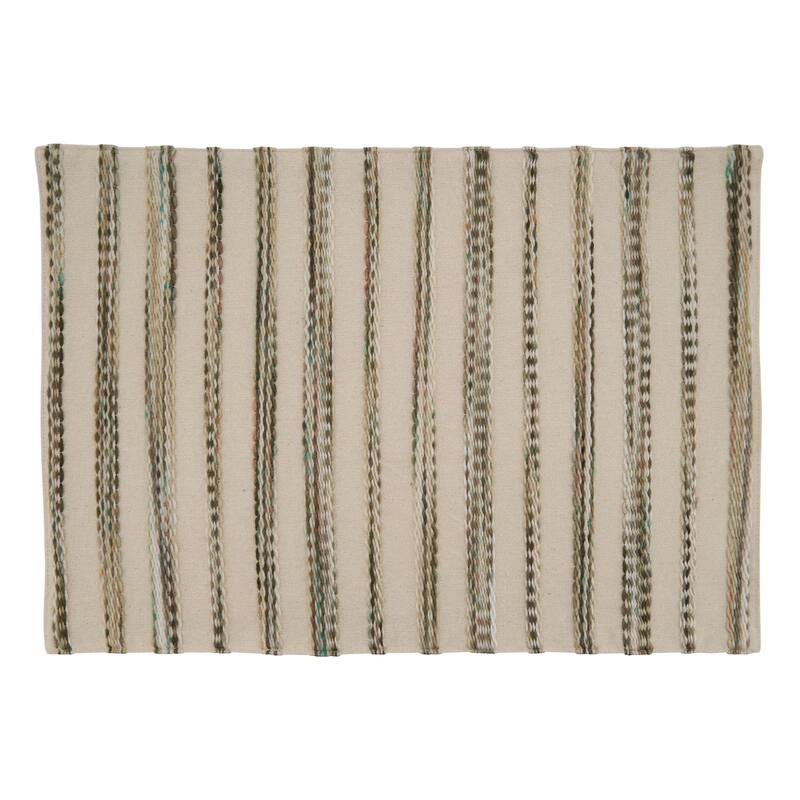 Placemats With Stripe Weave Design (Set of 4)