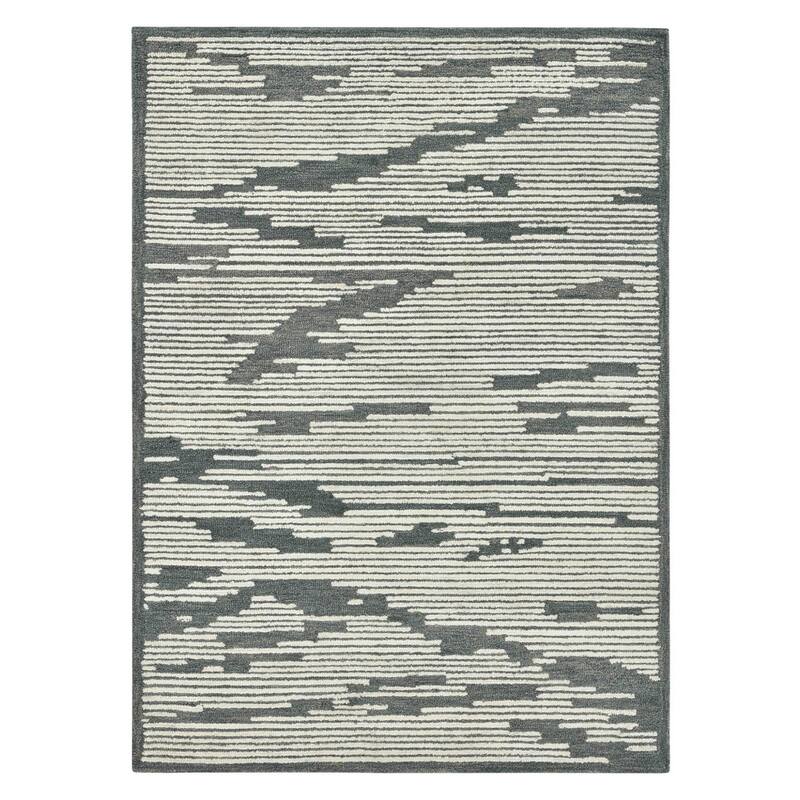 HomeRoots Abstract Lodge Rectangle Area Rug