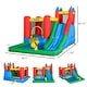 preview thumbnail 5 of 8, Outsunny 6-in-1 Kids Bounce House Inflatable Water Slide with Pool, Water Gun, Climbing Wall, Inflator Included