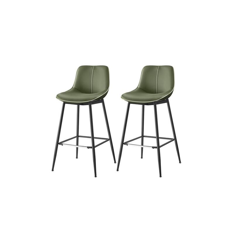 Contemporary Set of 2 Bar Stools - Stylish Seating Solution for Home