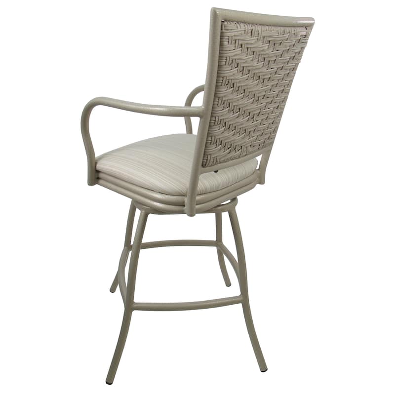 Outdoor/Indoor Metal Pub Set - Erin 30" Swivel Bar Stools - 30" Seat Bar Height