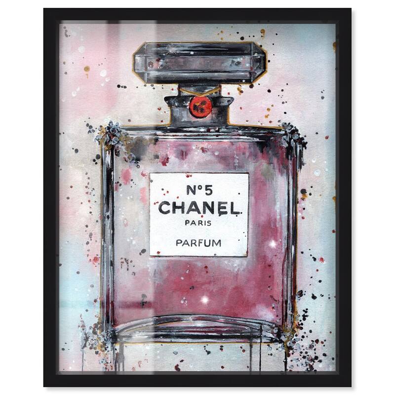 Doll Memories - Abstract Perfume Shadowbox by Art Remedy - Black - 36" x 45"