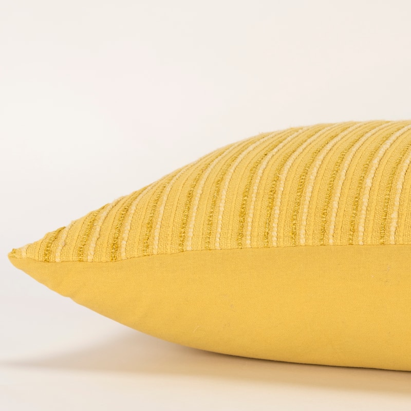 Rizzy Home Tonal Stripe Textured Solid Throw Pillow Cover