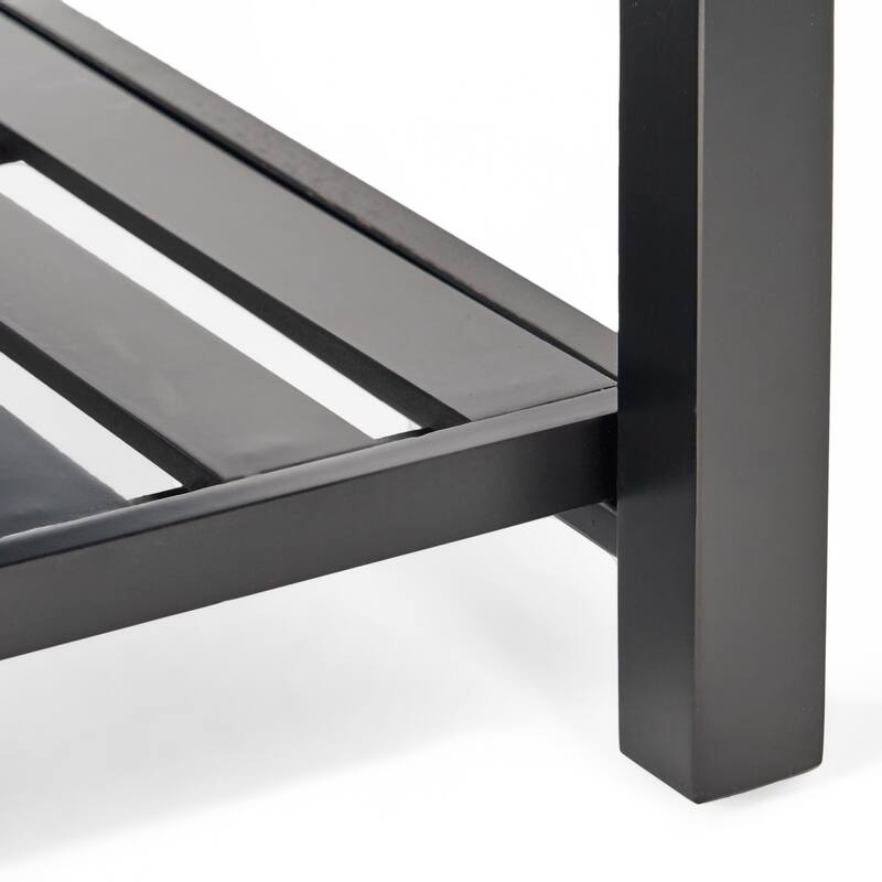 Miriam Wood Square Storage Ottoman Bench by Christopher Knight Home