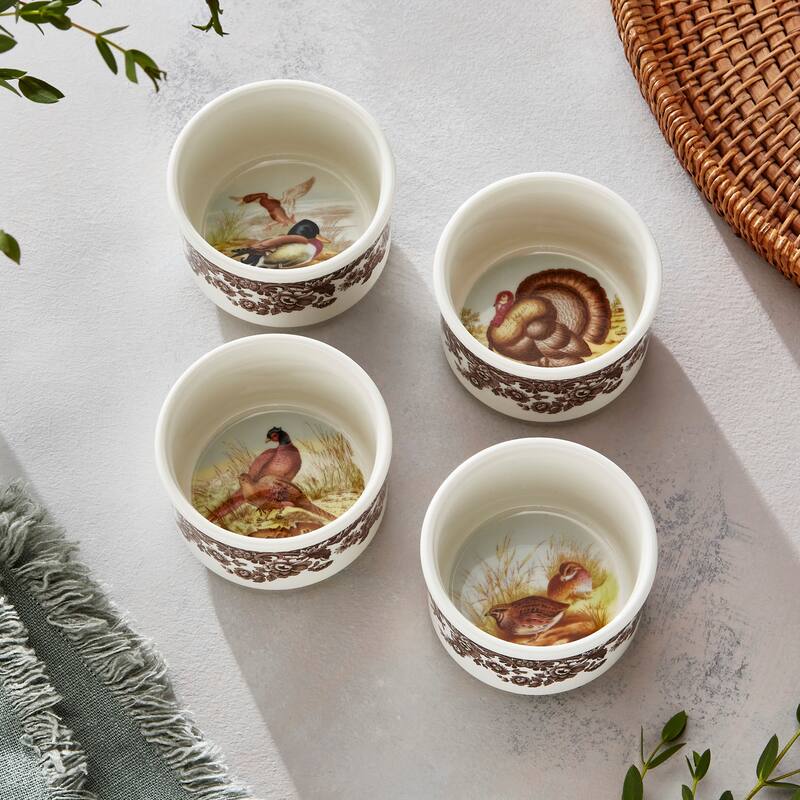 Spode Woodland Set of 4 Ramekins