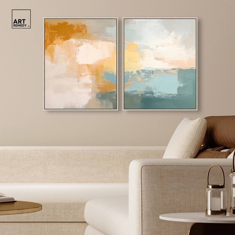 Muted Melody I Canvas Set of 2 by Art Remedy