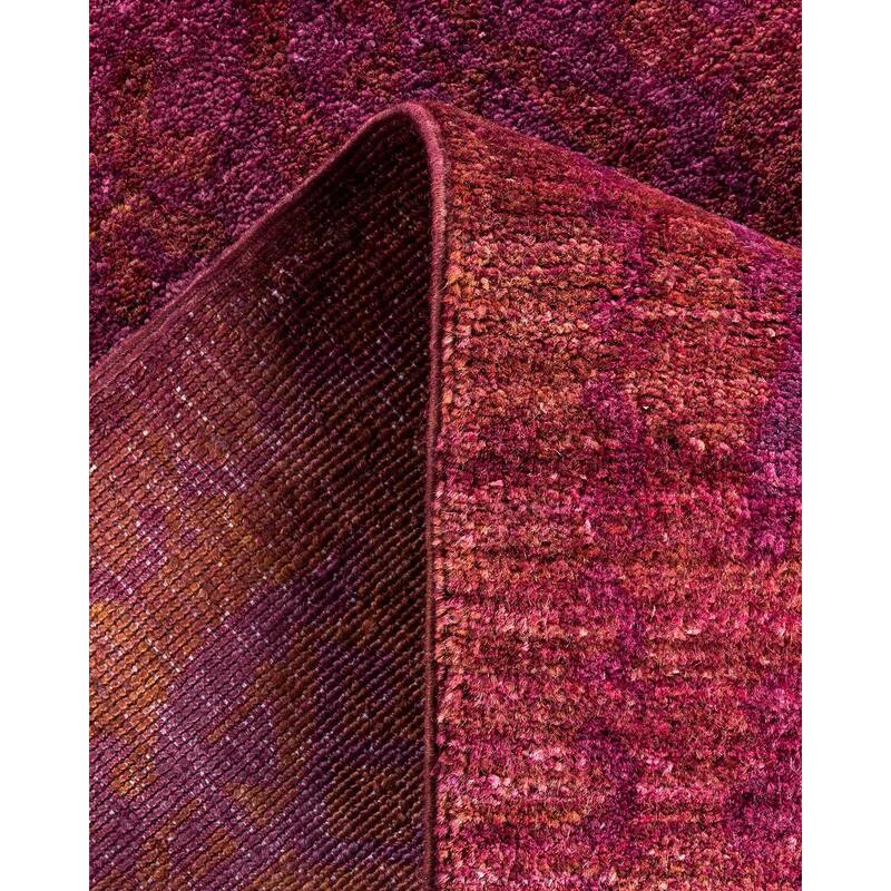 Vibrance One-of-a-Kind Hand-Knotted Area Rug - Purple, 3' 2" x 5' 3" - 3' 2" x 5' 3"