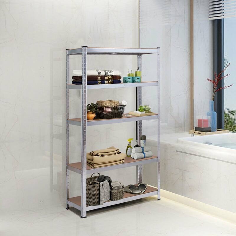 Costway 71'' Heavy Duty Storage Shelf Steel Metal Garage Rack 5 Level - 1 pc