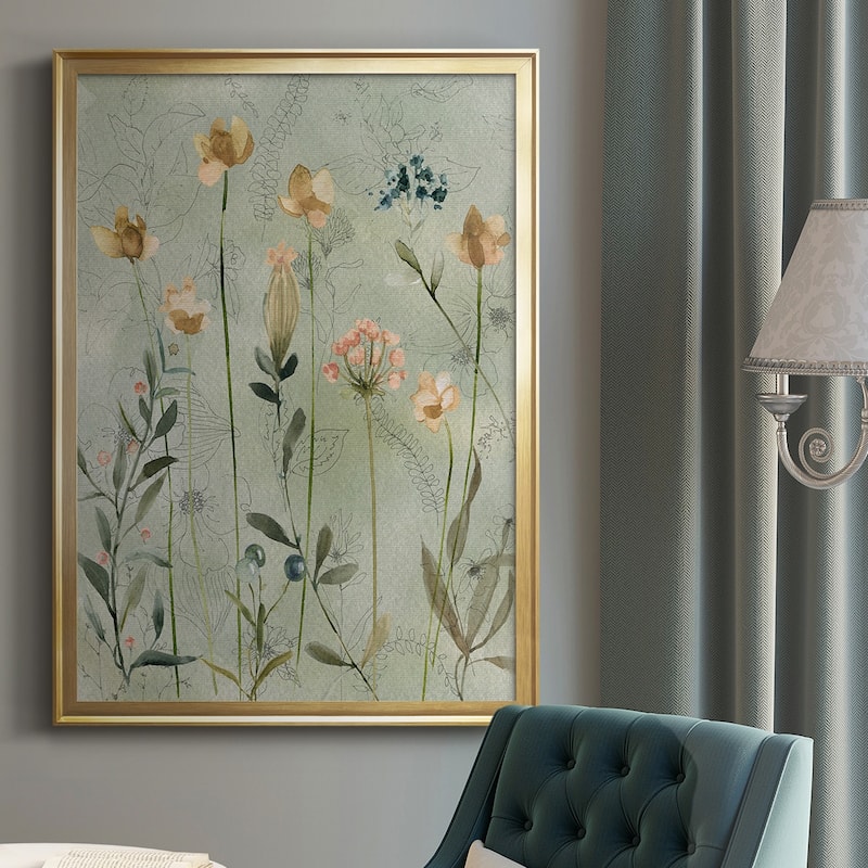 Botanical Sketchbook Premium Framed Print - Ready to Hang