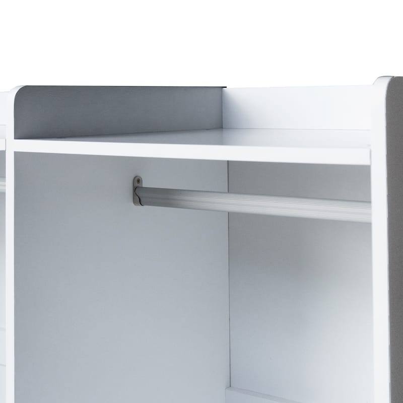 Open Wooden Wardrobe Storage for Bedroom