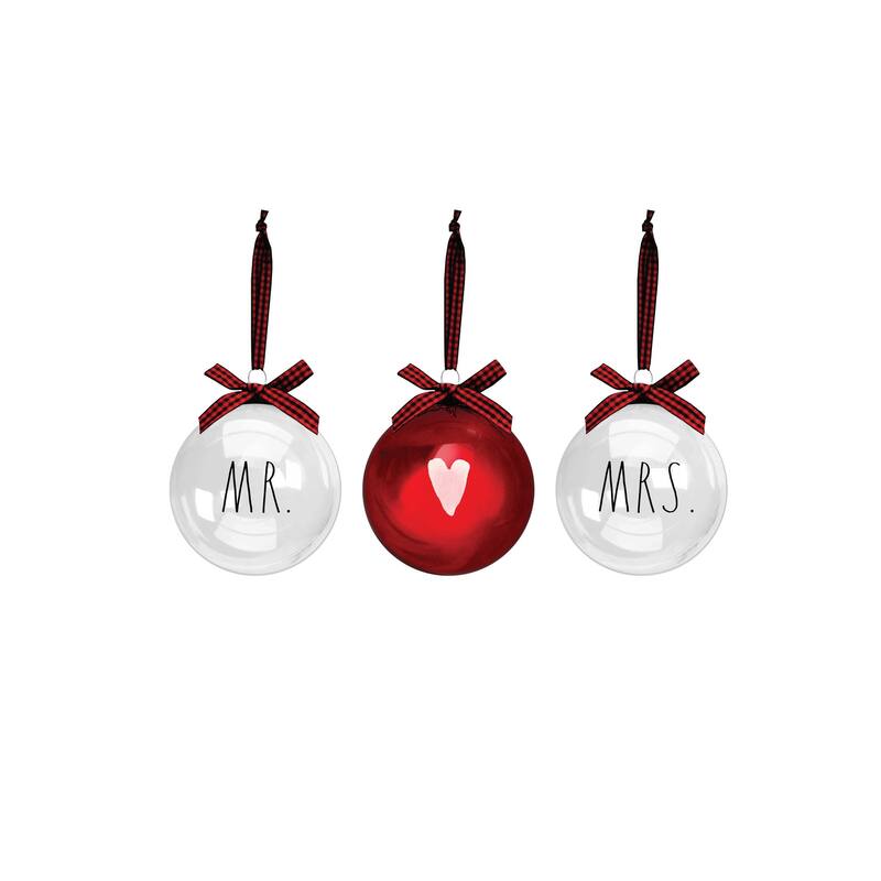 Rae Dunn Set of 3 CHRISTMAS Ornaments