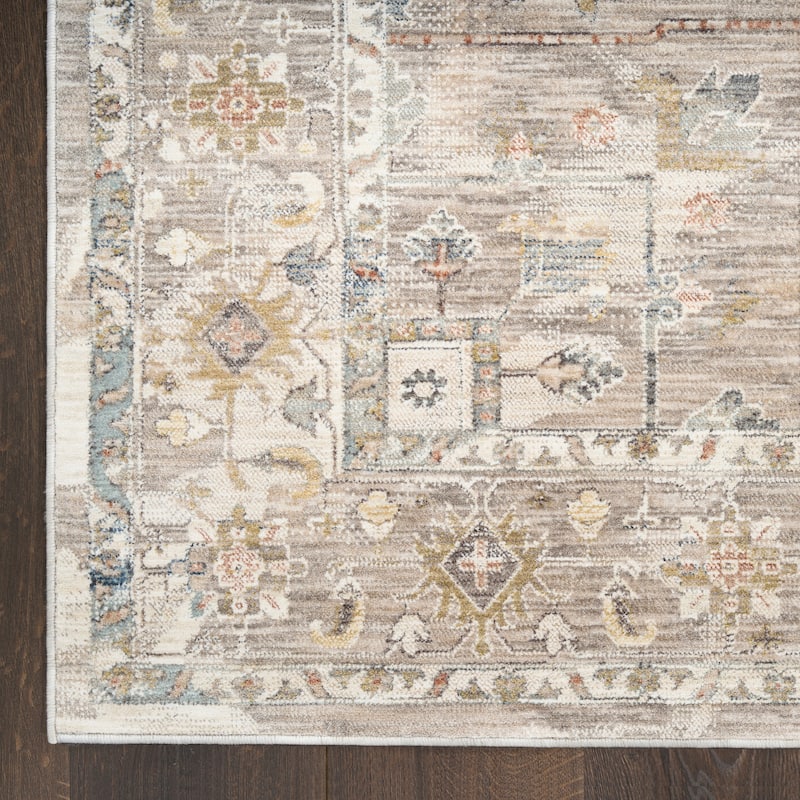 Nourison Heirloom Blend Indoor only Grey Persian Area Rug