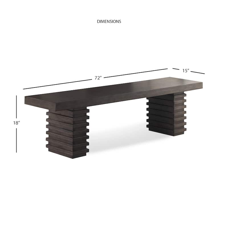 Steve Silver Milano Contemporary Dining Bench