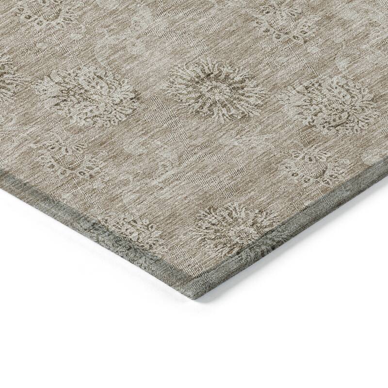 HomeRoots Floral Transitional Rectangle Outdoor Rug