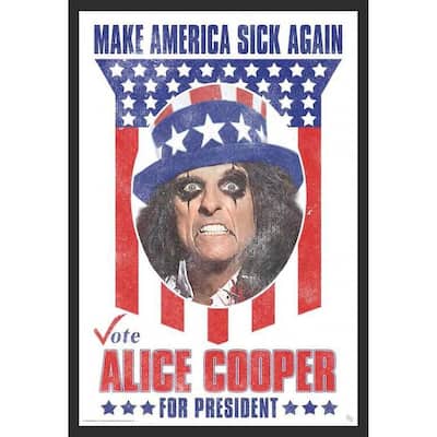 Alice Cooper President Framed Art Poster - 24 x 36 Inch