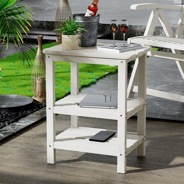 Hausfame 3 Tier Outdoor Side Table Rectangular Adirondack Patio Table Bed Bath Beyond 36023321