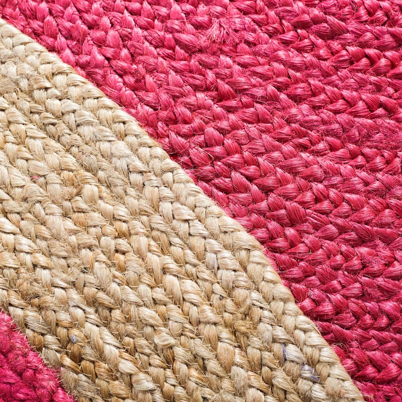 SAFAVIEH Handmade Natural Fiber Jolette Bordered Round Jute Rug