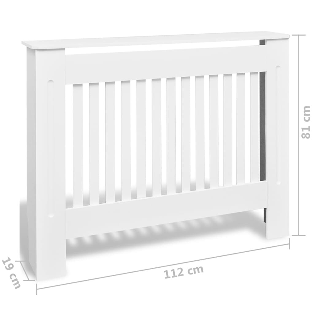 Shop Vidaxl Radiator Covers 2 Pcs White Mdf 44 1 Overstock