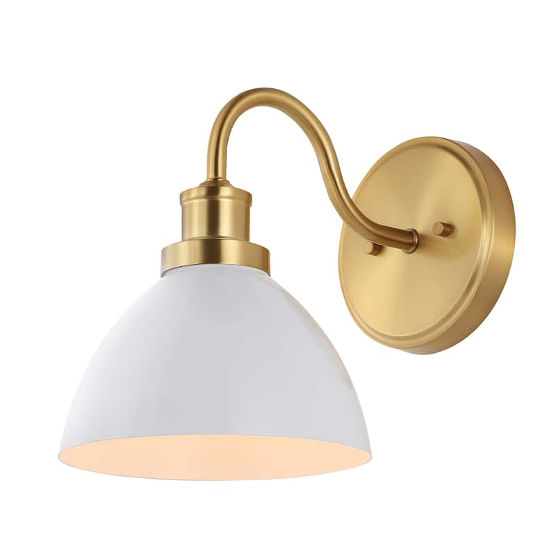 SAFAVIEH Lighting Fetnete Wall Sconce - 11" W x 8" D x 12" H - Gold - 11Wx8Dx12H