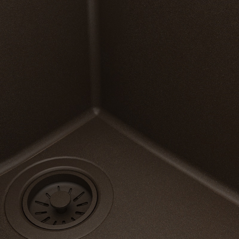 Karran Undermount Large/Small Bowl Quartz Kitchen Sink - 32" x 21.25" x 9" - 32" x 21.25" x 9"