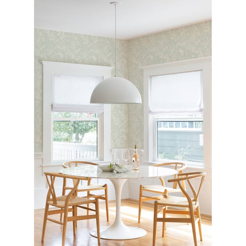 Chesapeake Corcovado Aqua Jungle Jamboree Wallpaper