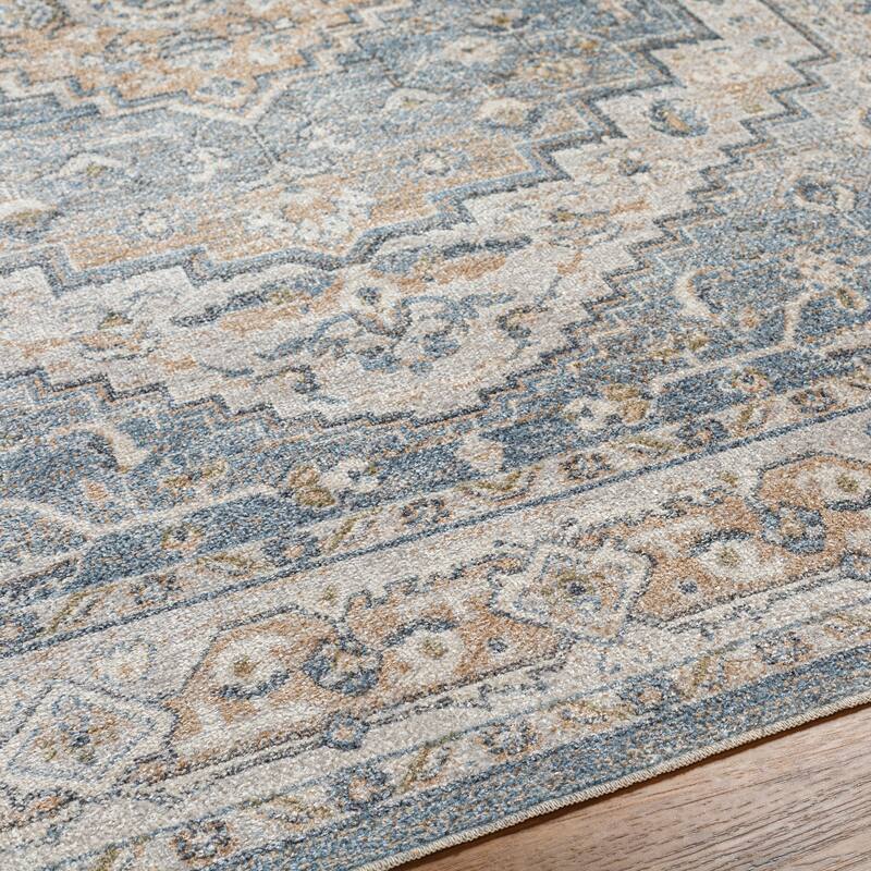 Livabliss Lillian Machine Washable Global Medallion Area Rug