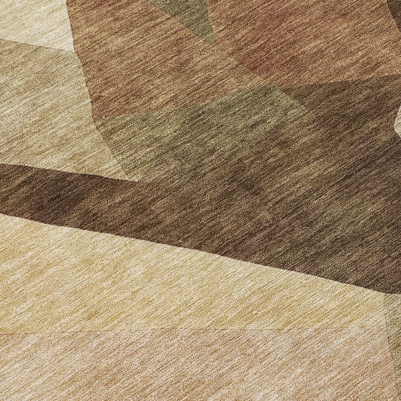 Machine Washable Indoor/ Outdoor Modern Queby Chantille Rug