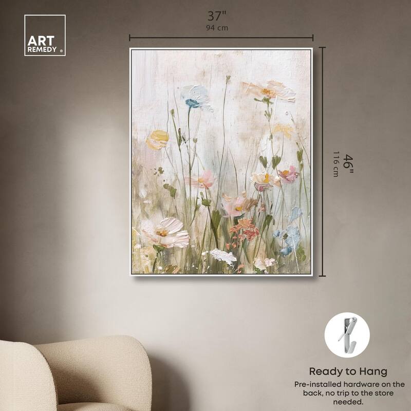 Floral Luster Canvas by Art Remedy